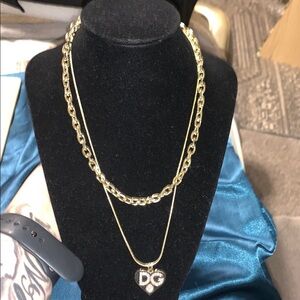 Fashion Gold Heart Pendant Necklace NWOT